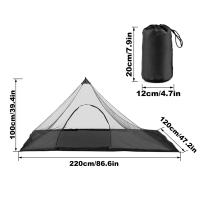 Carpa Impermeable Para Camping Con Red Mosquitera Y Bolsa De Transporte Para Paseos Al Aire Libre Senderismo Pesca Equipamiento De Camping - details 4