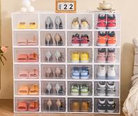 Zapatero plegable para el hogar, caja zapatos ,caja plastico cajone caja de almacenamiento de plástico transparente, organizador de zapatos, Zapatero de almacenamiento para zapatos de baloncesto, tacones altos 2 tamaños - details 8