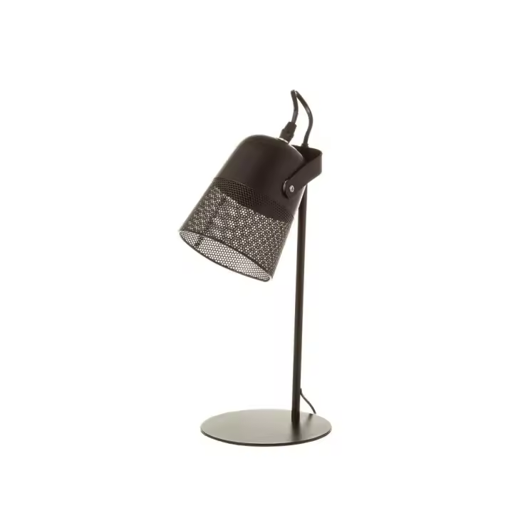 Lámpara foco calado vintage de metal negra de 38 cm -DAMDAM GO - 1
