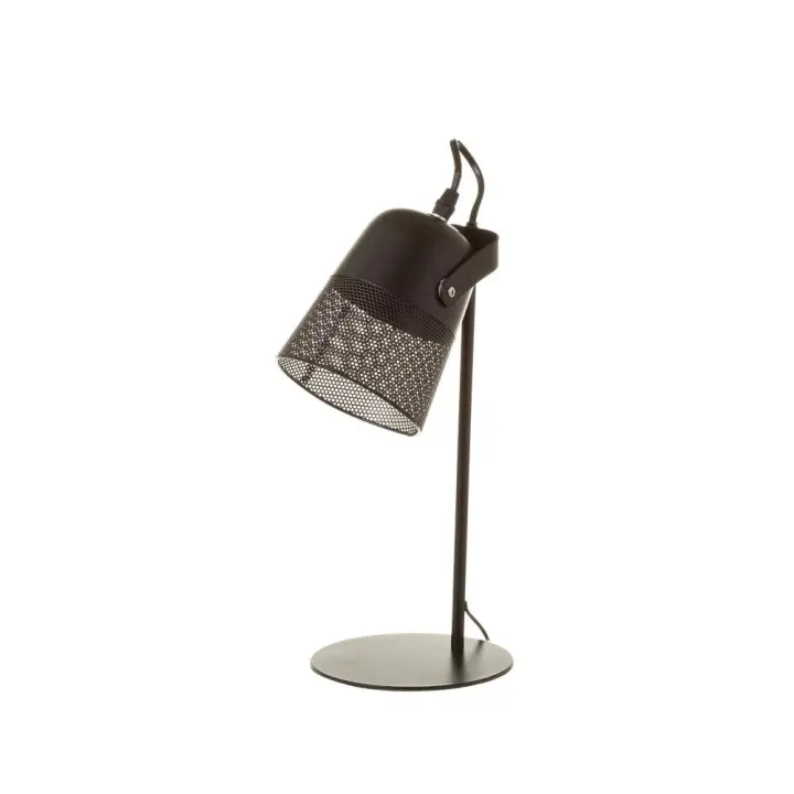 Lámpara foco calado vintage de metal negra de 38 cm -DAMDAM GO - 1