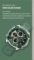 Reloj De Pulsera Deportivo Para Hombre NAVIFORCE Original Multifuncional Cuarzo Correa De Cuero Genuino Resistente Al Agua 3ATM Moda Reloj De Pulsera - details 6