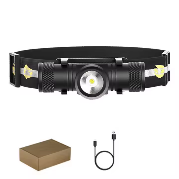 Linterna Frontal LED Potente 1000LM Tipo C USB Recargable 18650 Para Camping Pesca Y Caza Lámpara De Mano Impermeable Con Angulo De Haz De 180° - 1