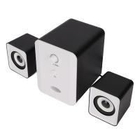 Cable de escritorio con alimentación USB y subwoofer para PC, portátil, tableta, versión deslumbrante, color Negro y Blanco - details 0