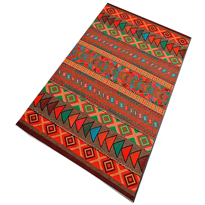 Wellhome Alfombra Poliester Estampada Lavable Antibacteriana Eco-Friendly Antideslizante 140x220cm - 1