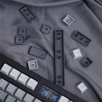 Keycaps Gris Gradiente PBT Material Dye Sublimation 125 Teclas Perfil Cherry Para Teclado Mecánico Accesorios De Teclado - details 9