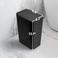 Cesta De Basura De Baño 10L Con Tapa De Presión Ecológica Para Toilette Dormitorio Sala De Estar - Recipiente De Desperdicios De Plástico Con Tapa Pop-Up - details 6