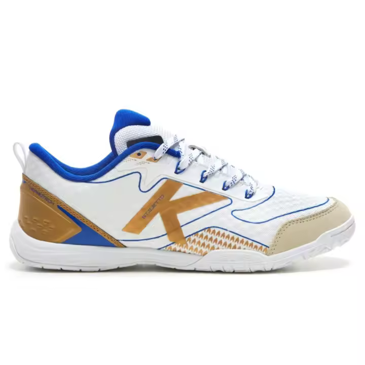 KELME STILETTO 55967. Zapatillas Fútbol sala Adulto. Blanco/oro - 1