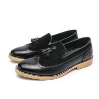 Zapatos De Liderazgo Elegante Para Hombre Casual Formal Slip-on Loafers De Cuero Tassel Para Noche Fiesta Boda Zapatos De Velada - details 4
