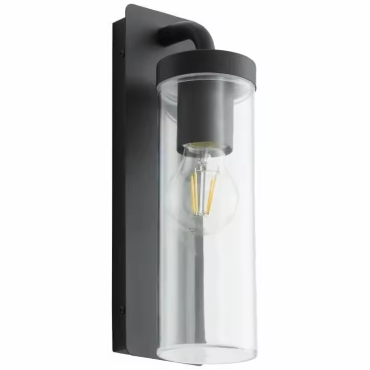 Aplique de Pared Brilliant Aosta Negro Metal Plástico 25 W E27 - 1