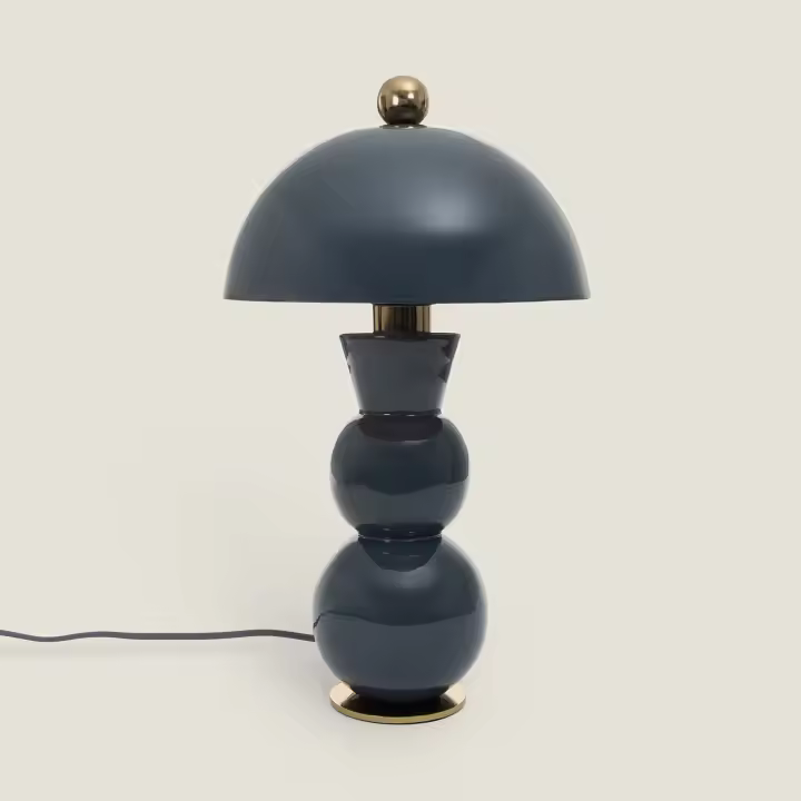 Ledkia Lámpara de Mesa Metal Onkar Azul - 1