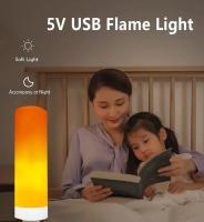 Lámpara LED De Flamante USB Efecto Dinámico De Llama Decoración De Jardín Luz Atmosfera Flickering Bombilla De Cornia Para Ambiente - details 5