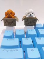 Teclados Mecánicos Personalizados Con Diseño De Perro De Anime Dibujos Animados Llaveros De Muñeca DIY Para Gamers - details 8