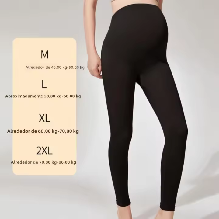 Leggings De Yoga Para Embarazadas Cintura Alta Soporte Para Bello Pierna Delgada Mallas De Maternidad Confort Transpirables Para Todas Las Estaciones - 1