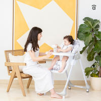 Asalvo Trona Chef Forest – Trona Evolutiva con Altura Ajustable, Respaldo Reclinable, Sistema Antideslizante y Ruedas, Bandeja Doble y Textil Lavable - details 0