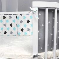 Protector De Cabeza Para Cuna Bumper Anticolisión Y Anticaída Para Bebés Recién Nacidos Cepillo De Cama De Algodón Tamaño 130x30 Unisex Decoración De Habitación Para Bebés - details 3