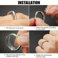 Set De 12 Piezas De Pads Ajustador De Anillo Reductor De Tamaño Herramientas De Joyería Plástico No Marcado Origen China - details 2