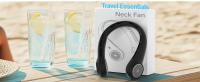 Ventilador de Cuello portáthil with Pantalla LED, enfriamiento de 360 °, ajuste de 3 velocidades y funcionamiento Silencioso, giratorio, recargable, GIFT para Mujeres y hambres, exterior E - details 4
