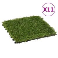 vidaXL Baldosas de Césped Artificial Verde Hierba Terraza Jardín Cantidad 11 unidad, 22 unidades - details 0