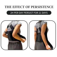 Cinturón corrector de postura de espalda elástico, enderezador de escoliosis ajustable y transpirable, soporte de columna lumbar para Mujeres y Hombres, Belt Superior del hombro (L) - details 1