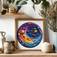Puzzle De Madera Para Adultos Planetas Del Espacio Juego Familiar Irregular Mejor Regalo Para Niños De 14 Años O Más - details 5