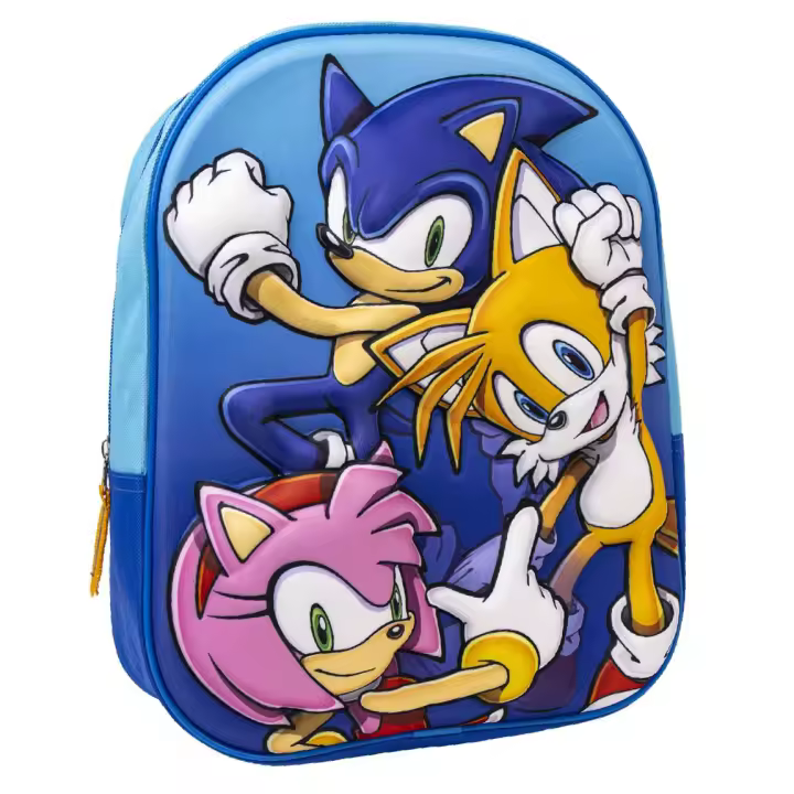 Mochila Infantil Sonic Personajes - Cerdá - 1