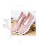 Zapatos De Mujer Nuevos Con Suela Suave Y Material De Tela Casual Zapatillas Deportivas De Malla Baja Tacón Zapatos Vulcanizados - details 3