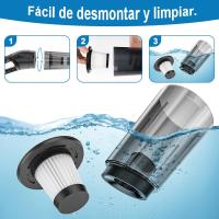 Aspiradora de Mano Inalámbrica 9000pa 120W, Aspiradora de Coche Recargable por USB Mini Aspiradora Portátil para Hogar y Coche - details 4