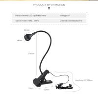Lámpara De Mesa Flexible Con Soporte De Clip Para Lectura Y Decoración De Habitación Luz Nocturna USB Para Estudio Y Dormitorio - details 1