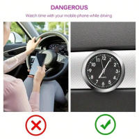 Reloj De Coche Digital De Cuarzo Para Interior De Automóvil Accesorios De Auto Decoración Para Tablero Colocación En Salida De Aire - details 3
