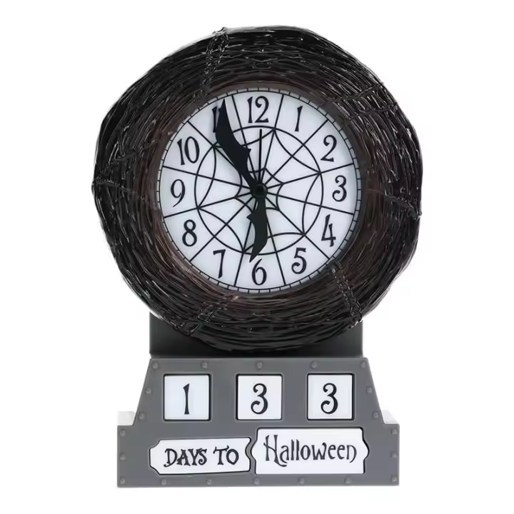 Reloj Despertador Pesadilla Antes de Navidad Brilla En La Oscuridad Disney - 1
