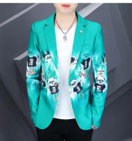 Chaqueta De Traje Impresionada Para Hombre Corte Slim Ajustado Casual Negocios Talla M-3XL Moda 2024 Ropa De Hombre - details 4