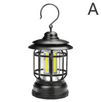 Retro Tent Camping Light Led Outdoor Portable Rechargeable Night Lamp New - details 2