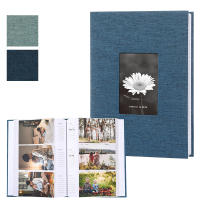 Álbum De Fotos De 6 Pulgadas Con Cubierta De Lino 200/300 Hojas Interiores Escriptorios Para La Colección De Fotos De Crecimiento De Niños - details 7
