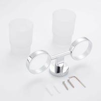 Organizador De Baño Moderno Soporte De Dientes En Pared Copo De Nieve De Vidrio Armario De Dientes Herramientas De Lavabo - details 6