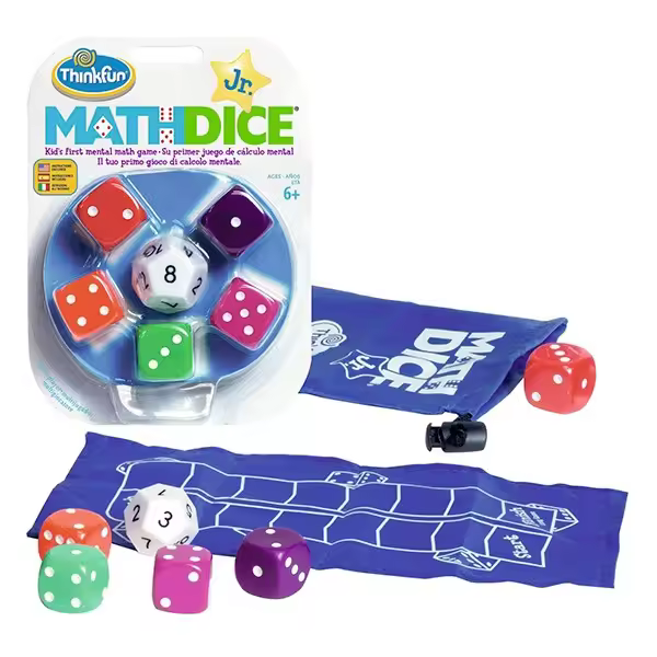 Ravensburger Math Dice Jr - Juego de Dados para Cálculo Mental - Juego de Mesa Educativo - 1