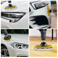 Juego De 5 Piezas De Pads De Pulido Para Coche 3/4/5 Pulgadas Esponja De Cera De Coche Disco De Lana Cuidado De Pintura De Rueda Accesorio De Coche - details 9