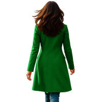 Nueva Chaqueta De Mujer De Invierno Con Manga Larga Y Cuello En V A-line Fashion Chaqueta De Trench Para Otoño Y Invierno - details 24