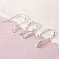 Pareja De Base De Aretes En Plata De Ley S925 Para Creación De Joyería DIY Accesorios De Findings Para Manualidades - details 0