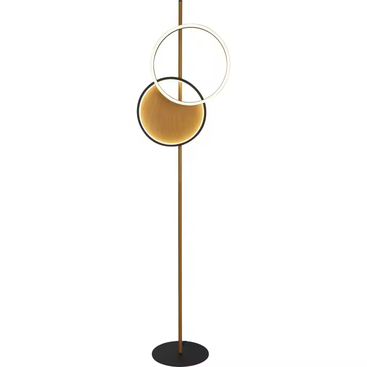 Crosby Contemporáneo Plantación Acero Negro Policarbonato Marrón Led 28,13 3000K - 1