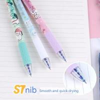 Sanrio Bolígrafo De Gel Erasable 12/24pcs Cinnamonroll Kuromi Melody 0.5 Azul Para Estudiantes Secado Rápido Regalo Lindo Para Niñas - details 4
