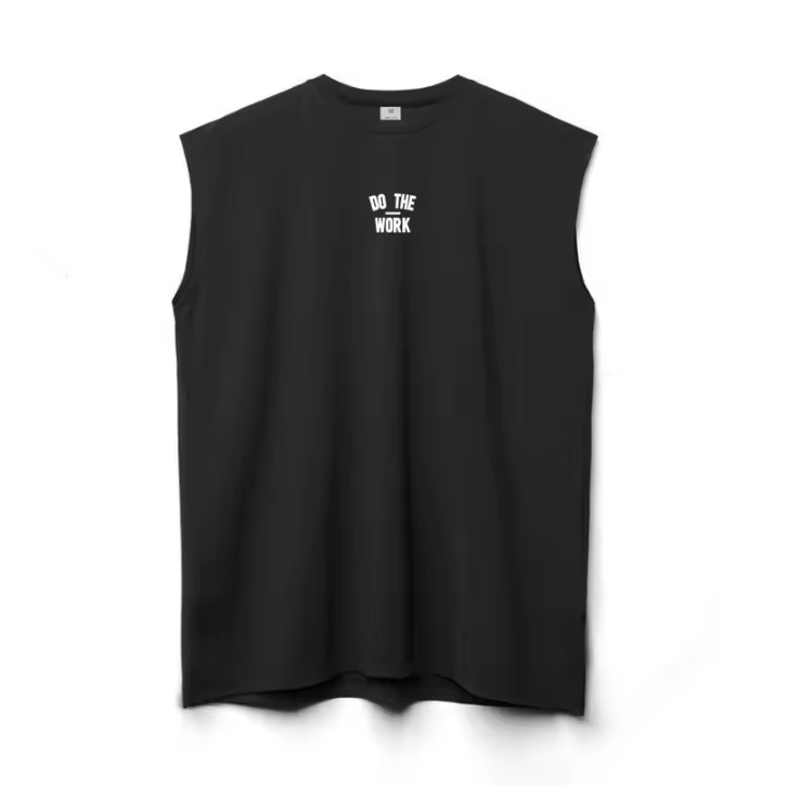 Camiseta De Correr Para Hombre Verano Ropa De Fitness Quick Dry Corte Holgado Para Baloncesto Y Gimnasio Sin Mangas En Colores Sólidos - 1