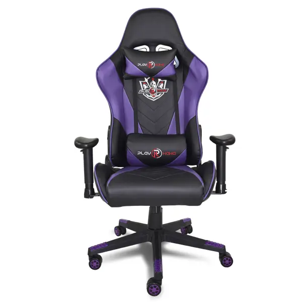 TIENDUX Silla Gaming Ergonómica Reclinable con Cojín Lumbar y Cervical | Altura Ajustable, Reposabrazos Ajustables - 1