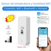 Sensor Inteligente De Temperatura Y Humedad Tuya WiFi Monitor Remoto Para Casa Inteligente Compatible Con Alexa Y Google Assistant - details 0