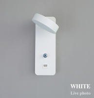 Lámpara De Pared Moderna Para Interior Con Interfaz USB Y Iluminación LED Táctil De 3 Colores Para Sala De Estar Dormitorio Pasillo - details 10