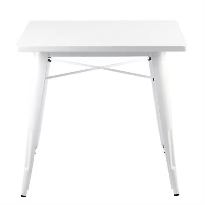 Mesa TOL, acero, blanca, 80x80 cms - 1