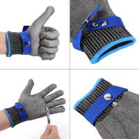 Guantes De Carnicero Resistente a Corte Y Afilado Con Malla De Acero Inoxidable Guantes De Algodón Resistente a Corte Para Trabajo En La Cocina - details 4