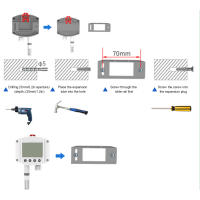 Transmisor De Temperatura Y Humedad 485 Con Sensor De Alta Precisión Y Pantalla LCD Para Invernadero Sensor De Temperatura 10~30V - details 3