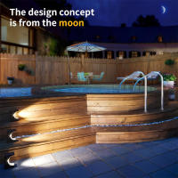 Lámpara Solar LED De Escalera Exterior Impermeable Para Decoración De Balcones Patio Puerta Frontal Y Valla Iluminación De Camino Moderna ABS IP65 - details 14