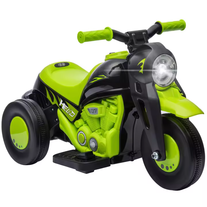 AIYAPLAY Moto Eléctrica para Niños de +2 Años Moto de Batería para Niños 6V con Función de Soplar Burbujas Faros Música Moto para Niños con Velocidad 3 km/h Carga 30 kg - 1
