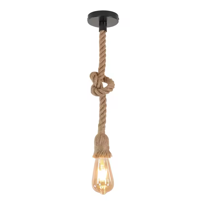 Lampara Techo Colgante Industrial, Lampara Techo Cuerda , Lampara de Araña para Comedor Restaurante Bar - 1